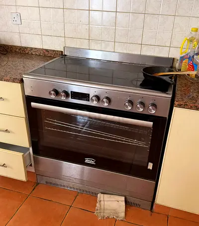 Free delivery Simfer Stainless Steel Electric Cooker with Glass Hob and Oven 90 cm