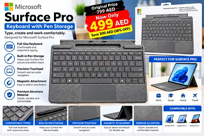 Microsoft Surface Pro Keyboard with Pen Storage