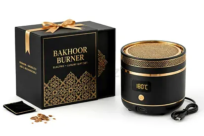 Electric Bakhoor Burner — Portable Luxury Oud/Bakhoor Incense Heater