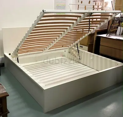 Ikea hydraulic bed frame with mattress and 4 drawers also available