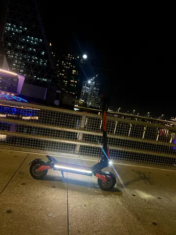 Electric Kick Scooter - Dual Motor, Off-road Tyres, Orange/Black