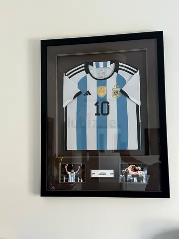 Lionel Messi Signed Argentina 2022 World Cup Shirt - Framed with COA