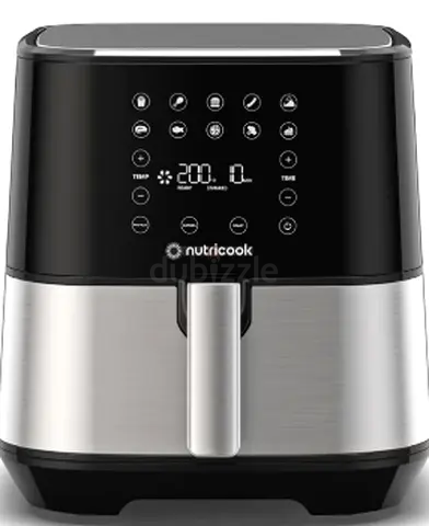Nutricook Digital Air Fryer - Touchscreen, Stainless Finish