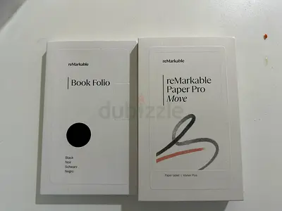 Brand New - reMarkable Paper Pro Move and Black Leather Book Folio