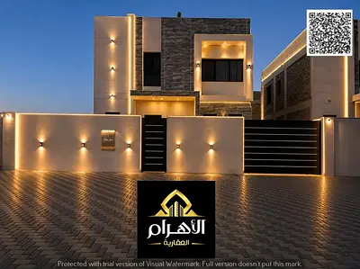 Villa for sale, available for freehold ownership by all nationalities, located near Sheikh Mohammed bin Zayed Road; registration and ownership fees ar