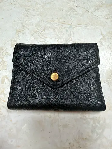 Authentic Authentic Louis Vuitton Pre-Owned Victorine Wallet Monogram Empreinte Leather small wallet