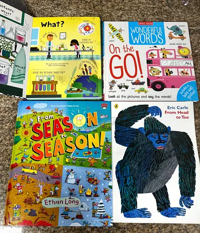 Children's picture books bundle — On the Go!, From Season to Season, From Head to Toe