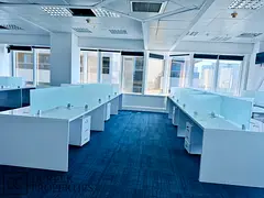 rime Office for Rent in Al Moosa Tower 2 | Sheikh Zayed Road | 2,003 Sq Ft | Sea View