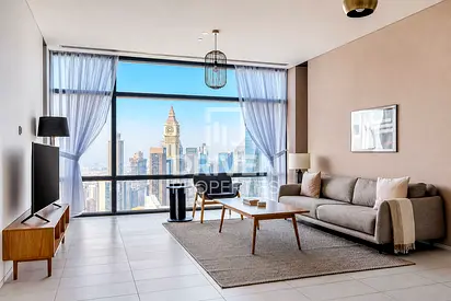 On High Floor Apt with DIFC and Sea View