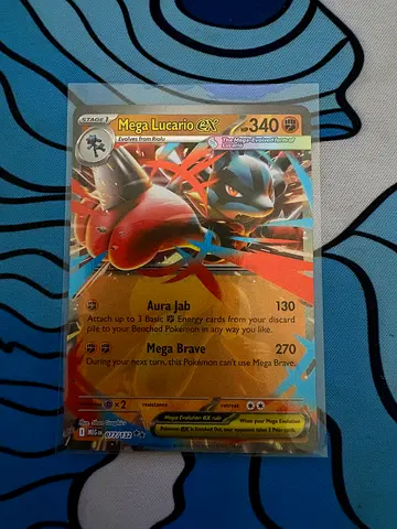 Mega lucario ex pokemon card