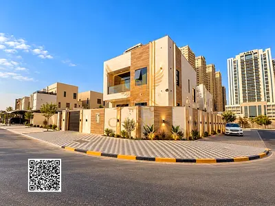 فيلا زاوية جديدة للبيع في العامرة عجمان | 5 غرف ومجلس وصالة بسعر مميز
