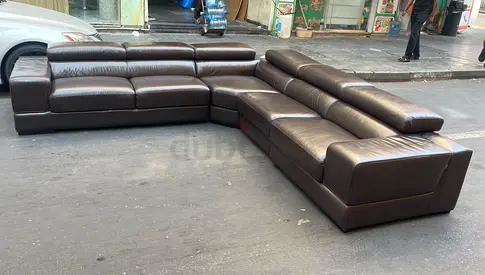 Sofa Italian Genuine Leather Brown
