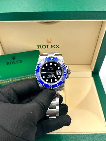 Rolex Submariner Date "Cookie Monster"crafted in white gold with a