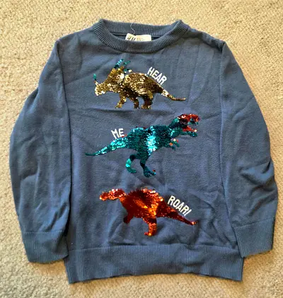 H&M navy blue kids sweater - size 3-4 years (104)