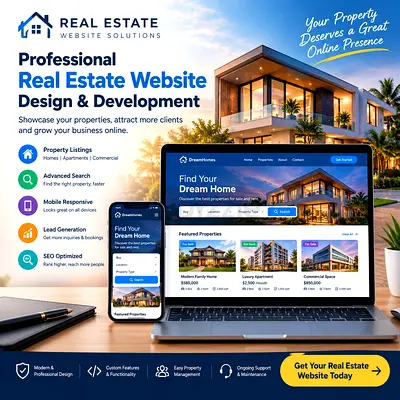 Real Estate Website Design & Development for Property Businesses