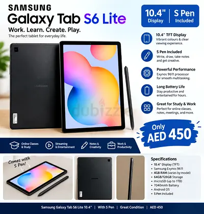 Samsung tab S6 lite 10.4”