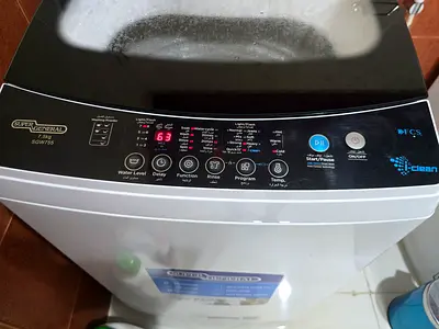 Super General 7.5kg Top Load Washing Machine - Good Working Condition 6 months old 2 years warranty