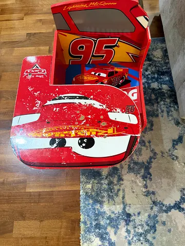 Lightning McQueen Kids Bed Frame (Car Shaped) - Red, Single