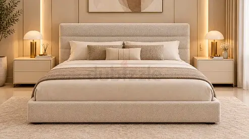 Premium Quality Cotton soft fabric king Bed Available