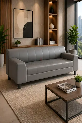 Modern Grey 3-Seater Sofa