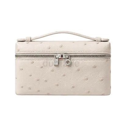 Loro Piana Extra Pocket Mini Pouch in Ostrich Leather
