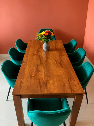 COMPLETE Dining Set of Table and 8 Chairs