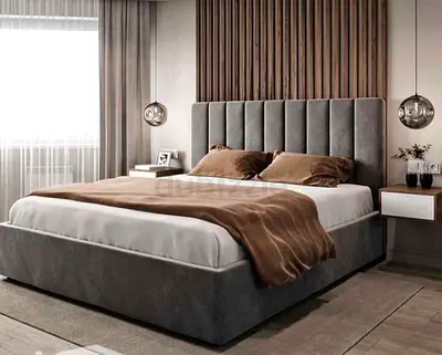 Upholstered New King size Double Bed Frame with Mattress For Family Available