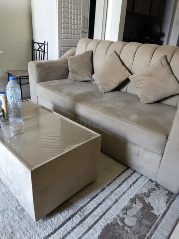 Sofa and table