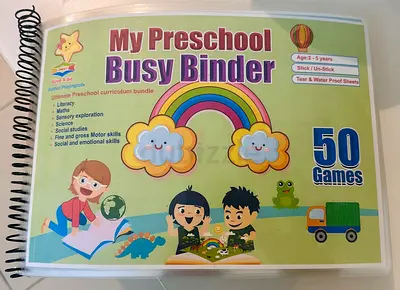 My Preschool Busy Binder - 50 Games (Ages 2-5)