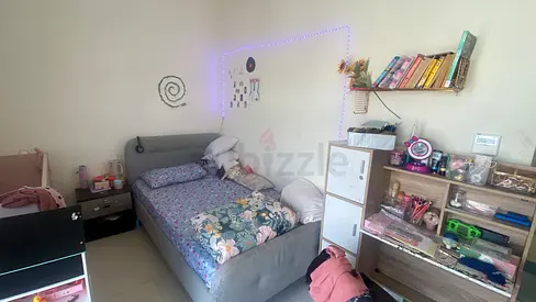 Grey upholstered Single bed with in good condition