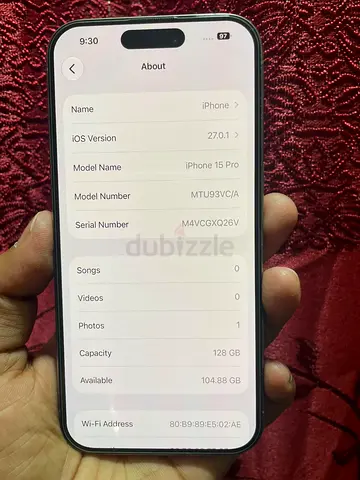 Iphone 15 pro 128gb