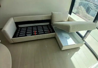 Ikea vimle L shape sofa bed with mattress