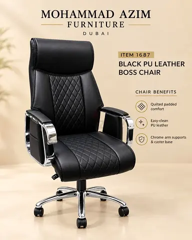Executive Leather Office Chair Available