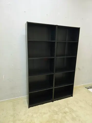 Black 12-Compartment Shelving Unit / Bookcase - Good Condition