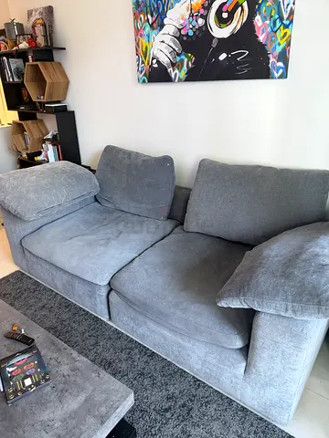 Pan home pianca grey 2 seater sofa