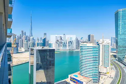 Furnished Studio | Burj Khalifa and Canal views