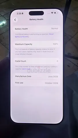 Iphone 17 pro MaX with Apple care+years 0cycle Battery esim