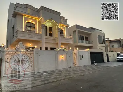 فيلا كلاسيك للبيع بعجمان منطقة الياسمين  ارضى +2 ( خ غرف ماستر + مجلس + صالة كبيرة + غرفة خادمه )