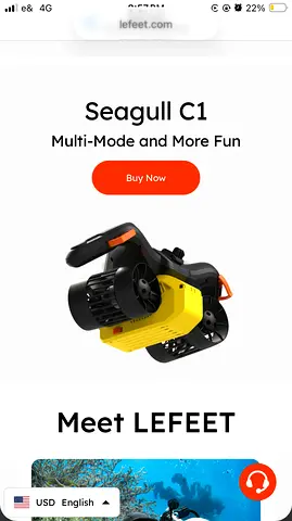 Lefeet Seagull C1 Underwater Scooter / Sea Scooter new