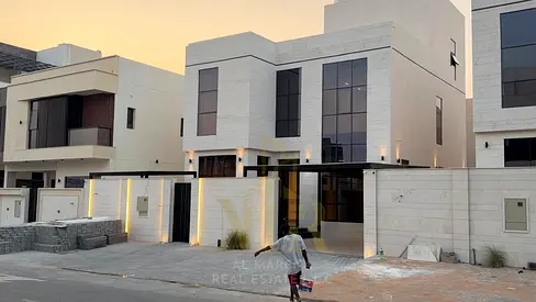 Luxury VIP villa for sale in Al Helio 2, Ajman | Two floors plus a roof | Registration and ownership transfer fees included | Freehold ownership for a