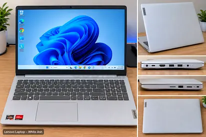 Lenovo IdeaPad 15.6" Laptop - White Ash, Ryzen, Good Condition