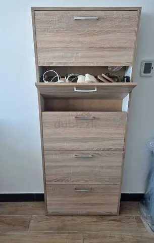 Shoe cabinet 65*15*160 (fits 15 shoes) - HomeCentre