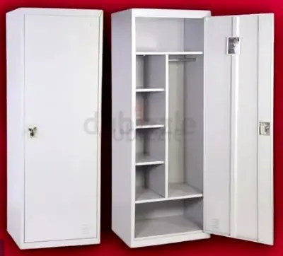 Steel Wardrobe Locker with Shelves and Hanging Rail