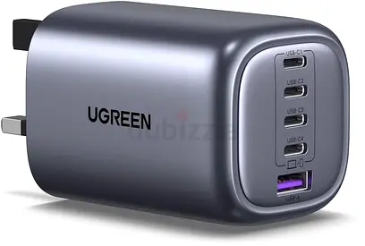 UGREEN 100W USB-C 4-Port Wall Charger (PD + QC) - Compact Multiport Adapter