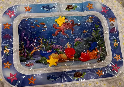 Inflatable Baby Water Play Mat with Ocean Animals - Gently Used