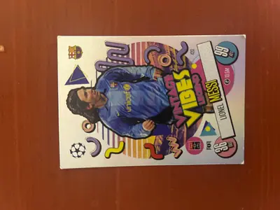 Lionel Messi collectible trading card (Barcelona - vintage style)