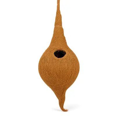 Natural Coconut Coir Hanging Bird Nest - Handmade Birdhouse