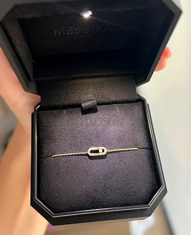Messika Move Uno Bracelet Mini – 18K Yellow Gold & Diamond – Full Set