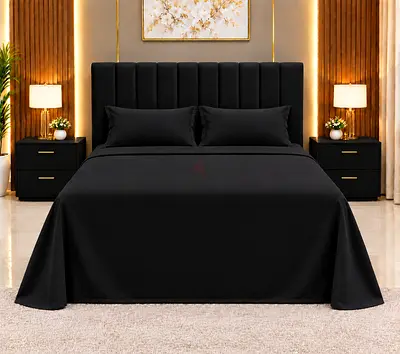 New Queen size bed with upholstered headboard and - black queen bed