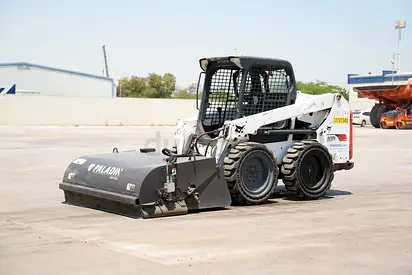 2018 Bobcat S550 Skid Steer Loader | 3.26 Ton | Paladin Broom Attachment | PRICE - AED 29,400